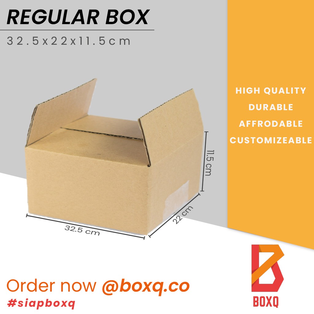 

BOX / KARDUS / DUS COKLAT PACKING POLOS UK. 32.5x22x11.5cm