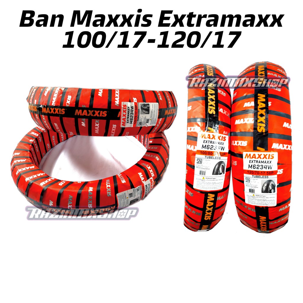 Ban Luar Ban Supermoto Maxxis Extramaxx Ukur 100/80-17 dan 120/70-17