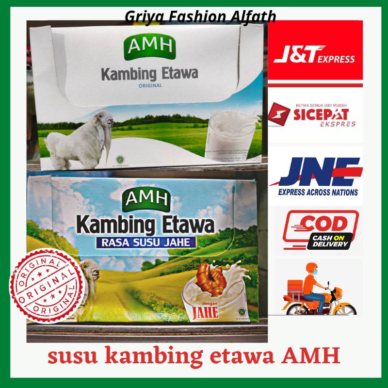 

Asli 100% | Susu kambing etawa AMH | 1 box 10 sachet | susu kambing etawa original | susu kambing etawa jahe|