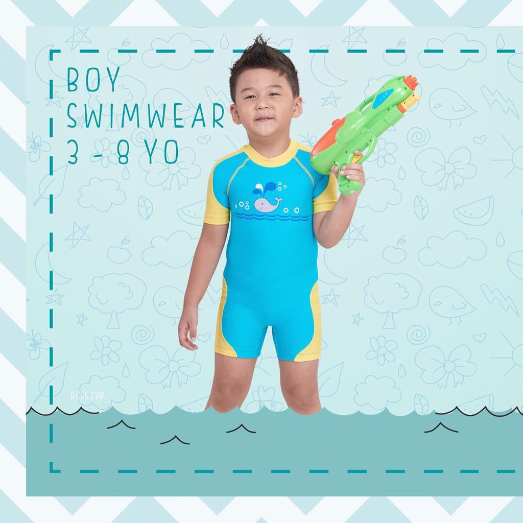 lee vierra Whale JUMPSUIT swimming baju renang anak