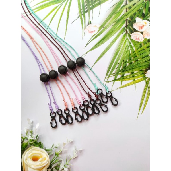 STRAP MASKER POLOS SIMPEL KONEKTOR MASKER 2 IN 1 TERMURAH