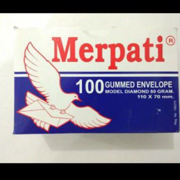 

amplop merpati 80gr ukuran 110x70mm