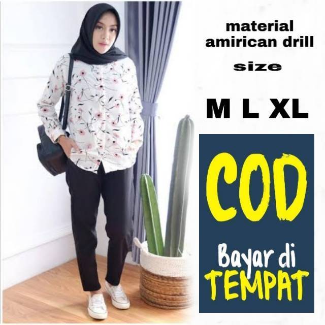  Celana  panjang wanita celana  bahan BAGGY  PANTS  bahan 