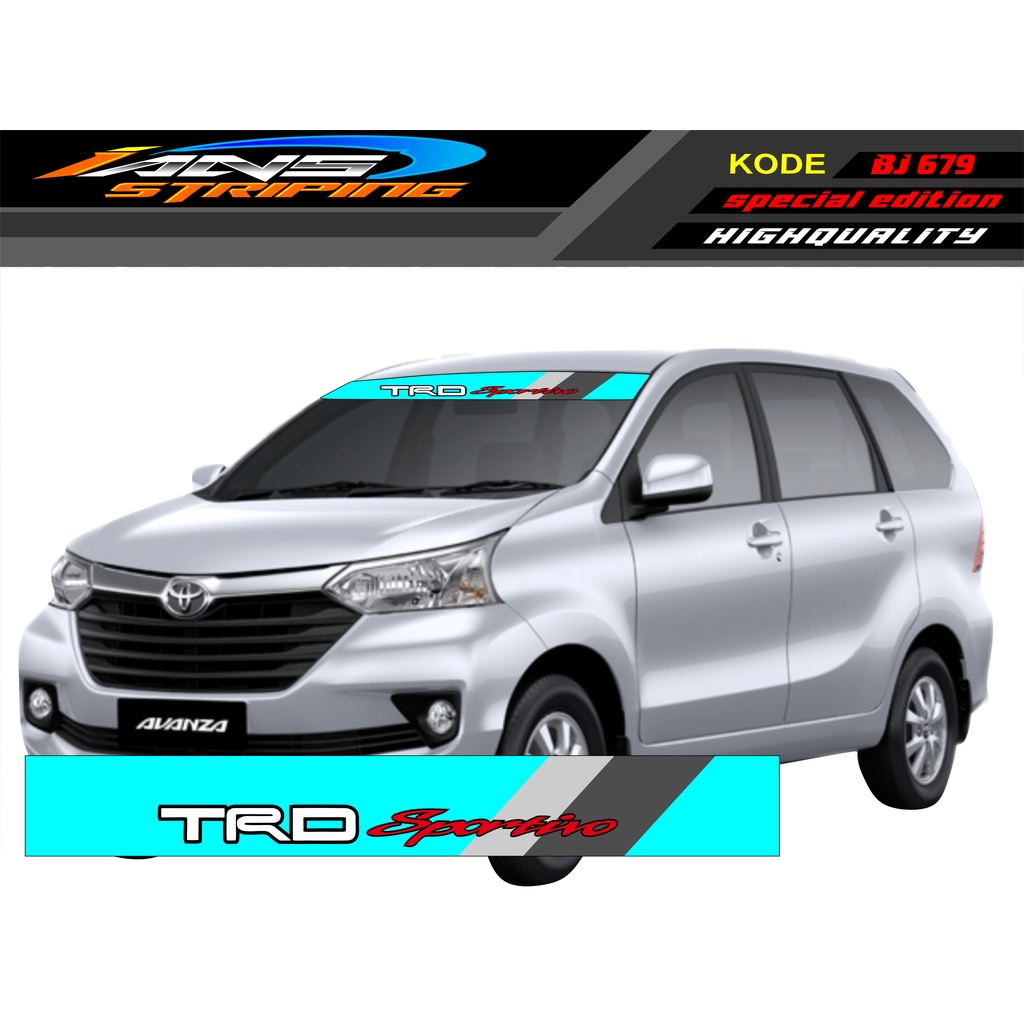 DECAL STIKER KACA DEPAN MOBIL KIJANG/ STICKER KACA DEPAN AVANZA/ DECAL BRIO/ DECAL KACA DEPAN L300