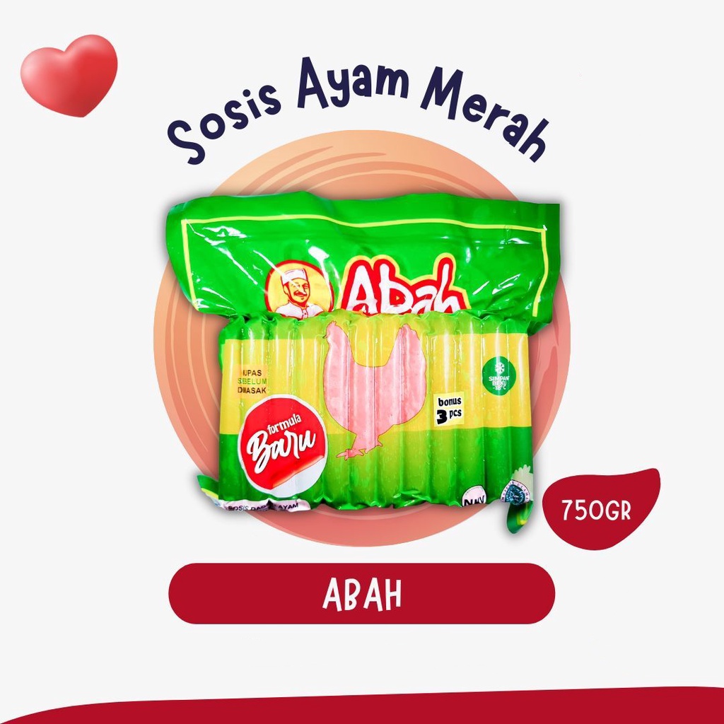 

ADDRIELLA - ABAH SOSIS AYAM MERAH 750gr | ABAH/FROZENFOOD/FROZENFOOD MURAH