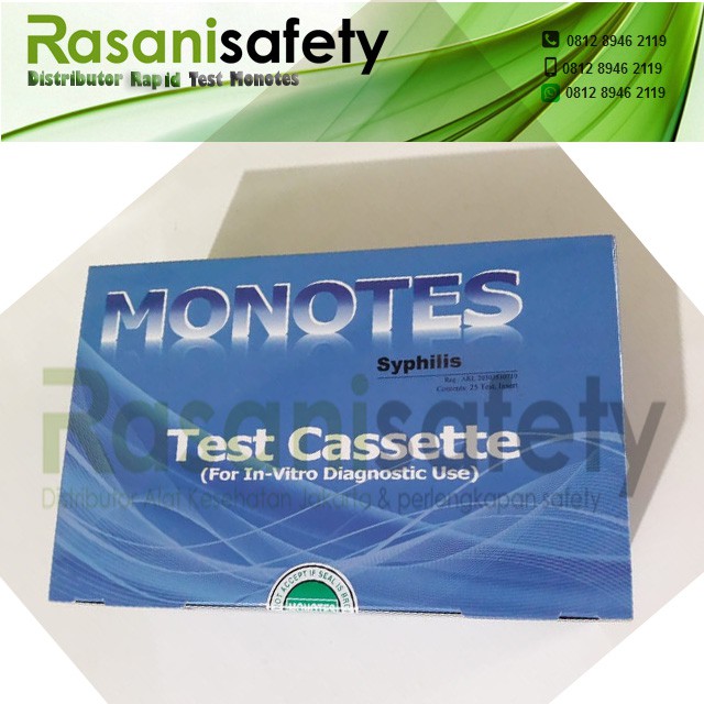 Rapid Tes Syphilis VDRL Cassete MONOTES Isi 25 Alat Test Sifilis Sipilis Termurah Terlaris