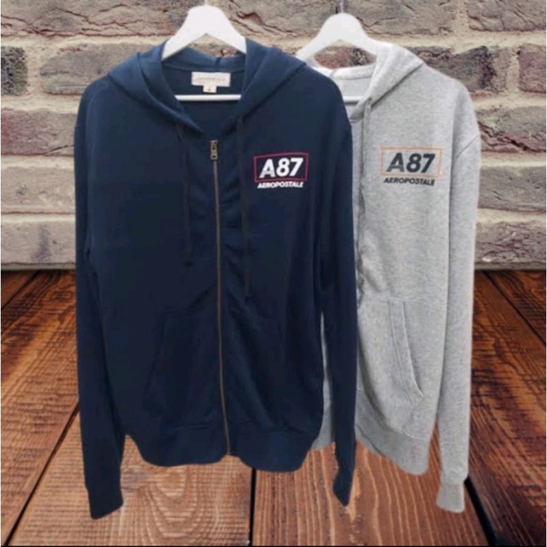 Jaket Aeropostale Cowok Resleting / Fullzip