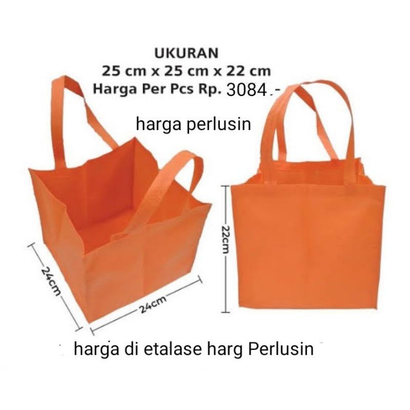 

tas spoundbond/tas kain ukuran 25 cm x 25 cm