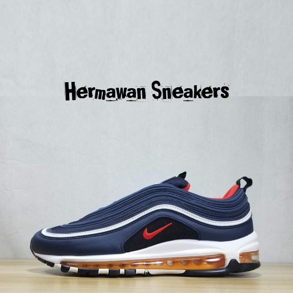 Nike Air Max 97 Midnight Navy Red Habanero Premium Quality
