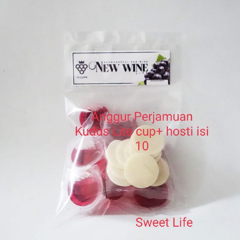 

Paket perjamuan kudus Lite + hosti isi 10