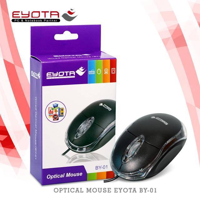 Mouse USB Eyota lampu usb BY-01 Mouse kabel murah berkualitas / MOUSE USB LAMPU