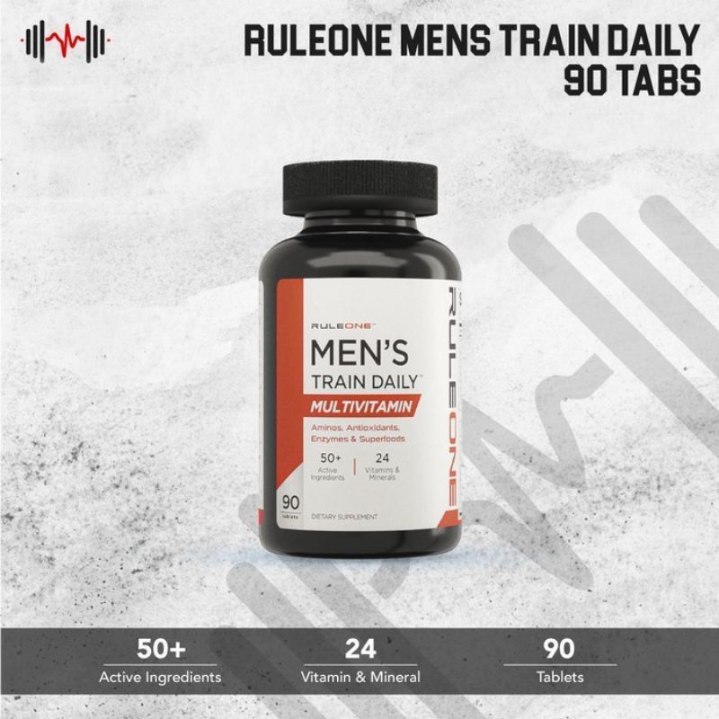 Jual Rule 1 Train Daily Multivitamin 90 Tablets Rule One R1 ...