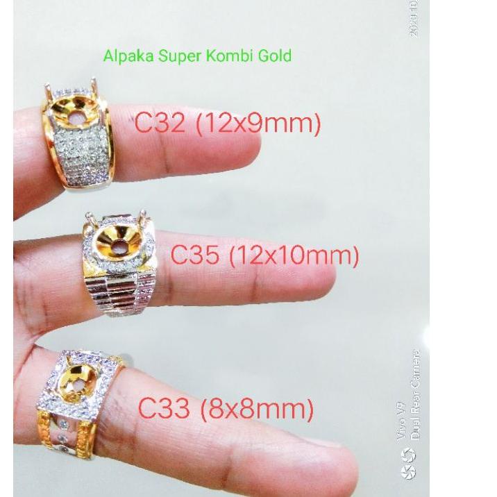 Best Ring Cincin Emban Alpaka Super Kombi Gold 8