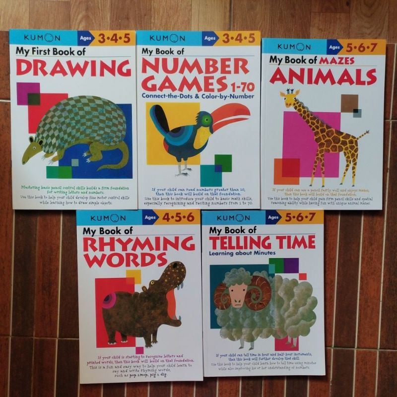 kumon workbook. buku aktivitas kumon thinking skill first step math work book