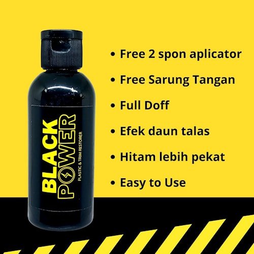 Penghitam Body Motor Mobil Permanen Black Power 30ml