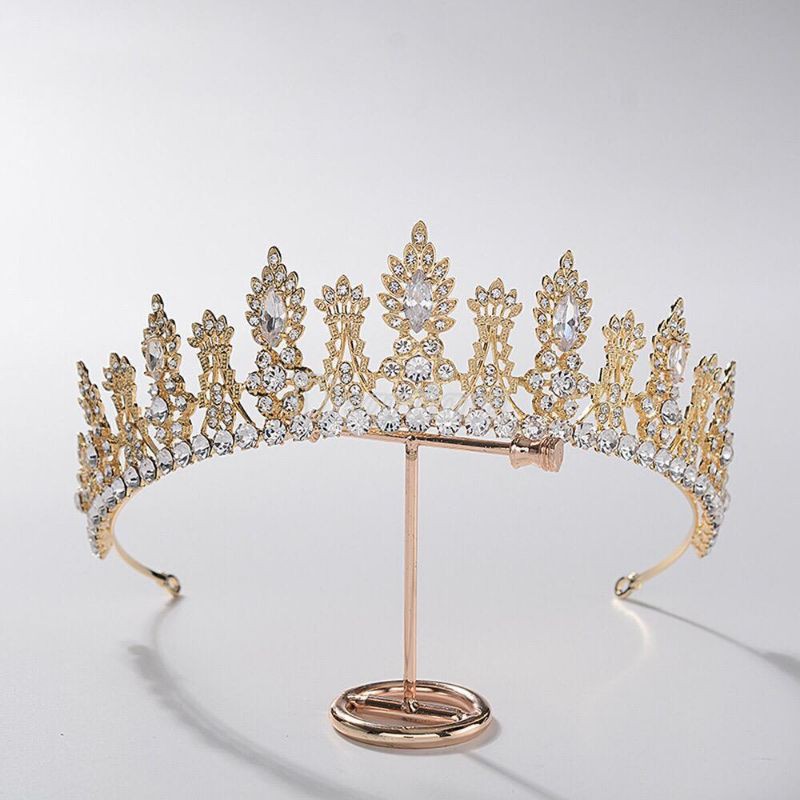 Mahkota  Bridal Crown Princess Mahkota Pengantin Rhinestone Aksesoris Rambut dan Pengantin