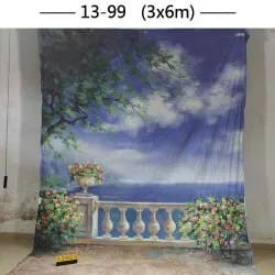 MODEL BARU Background Foto Photo Studio Model Latar Laut Langit Biru Ukuran Lebar 3m x Tinggi 6m