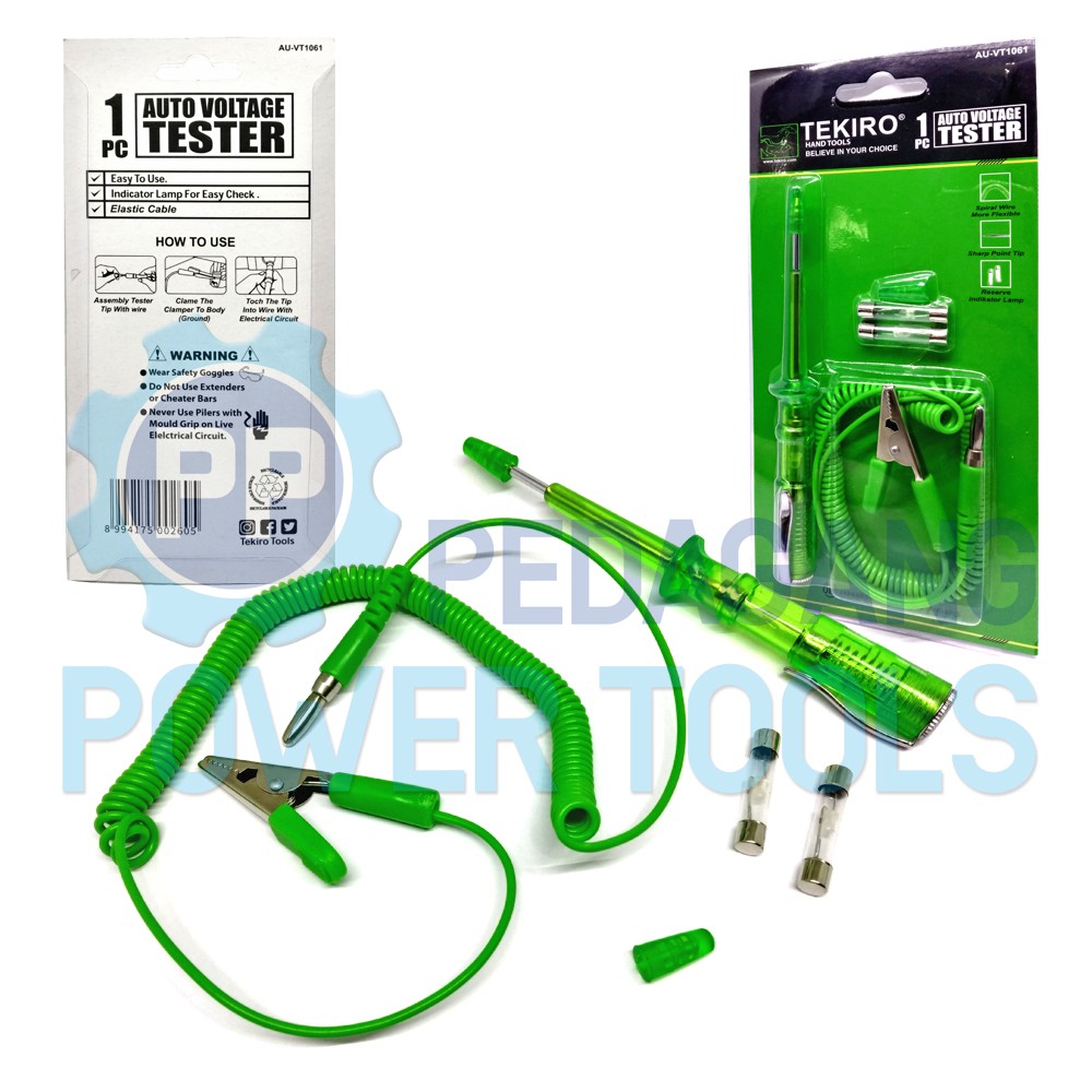 TEKIRO OBENG TESPEN DC AUTO VOLTAGE TESTER AKI TESTPEN AU-VT1061