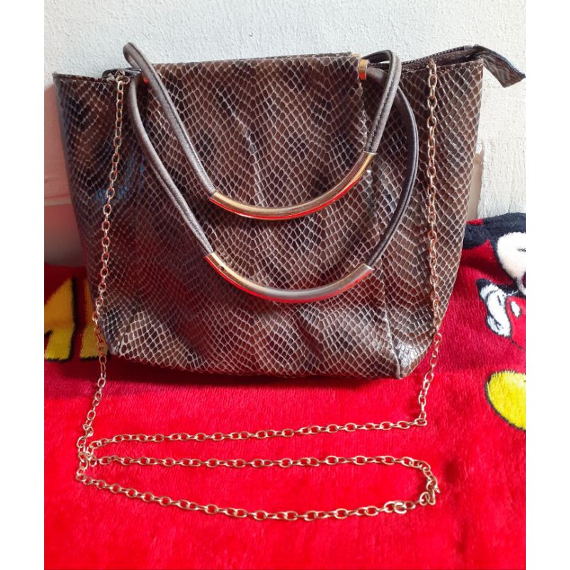 Tas Kulit Motif ULAR