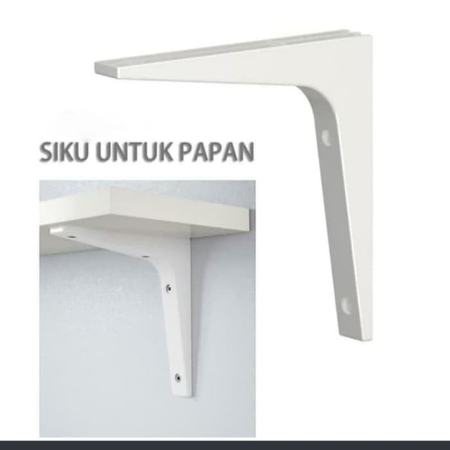 Bracket siku dinding papan rak kayu furniture interior vintage breket