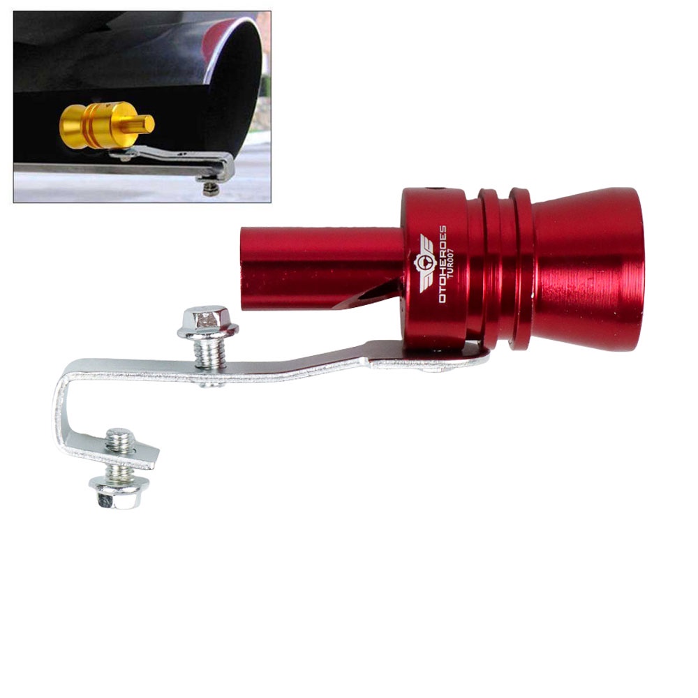 Penyiul Turbo Palsu Knalpot Mobil Whistler Exhaust Muffler Size XL 31mm - TUR007 - 7RRS3URE Red