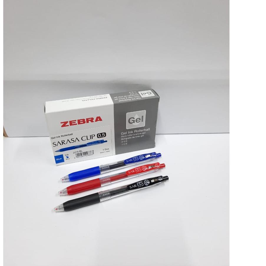 

10.10 STOK READY Pulpen Gel Gelpen Zebra Sarasa Clip 0.5 / 0.7