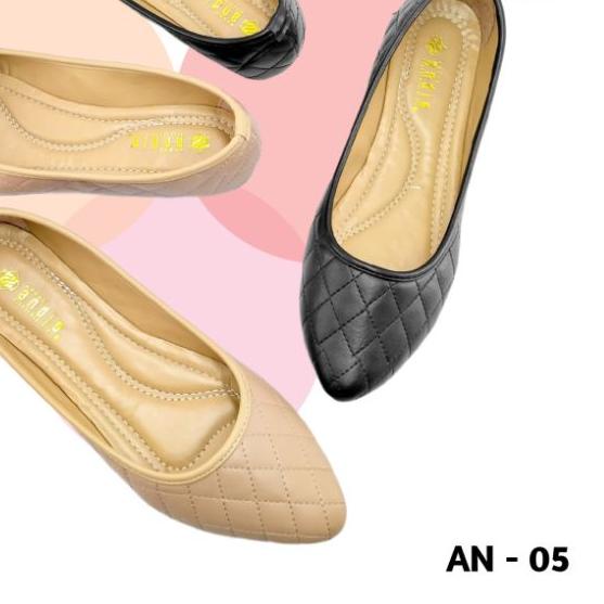 ANDIS Sepatu Flatshoes Wanita Ballerina Polos AMIRA AN05