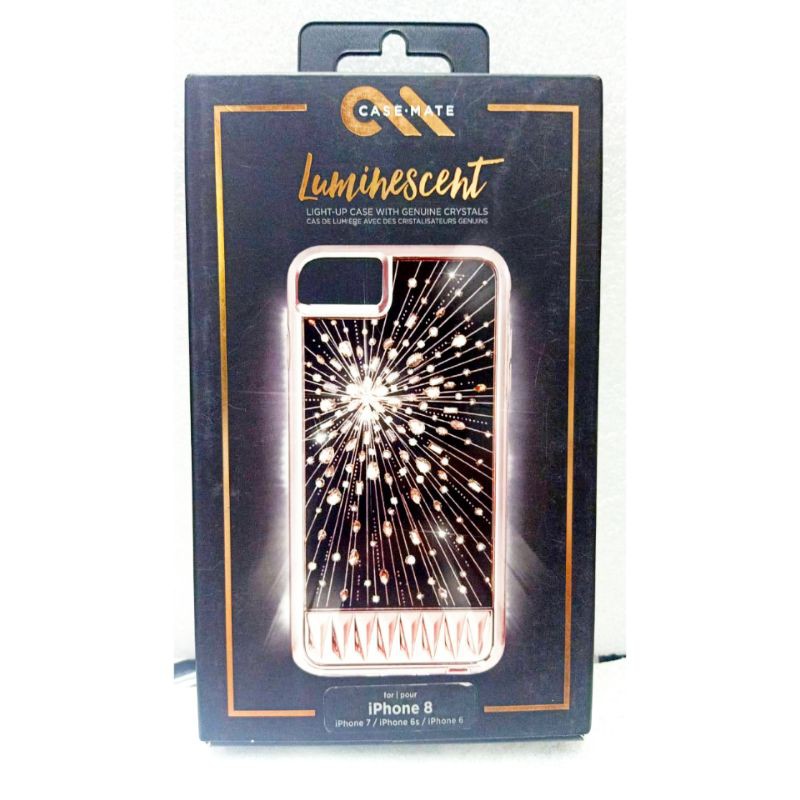 iPhone 8 7 6 6s Original Casemate Luminescent Casing Lampu Crystal Case Kesing