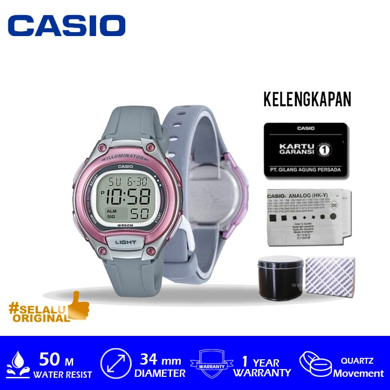 Jam Tangan Casio LW-203-8AVDF Dengan BOX Kaleng Original Bergaransi Resmi 1 Tahun