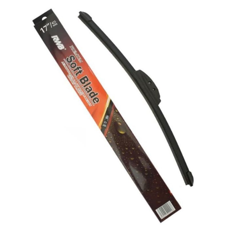 Wiper mobil type Soft Blade (harga per 1 pcs) merk RWB untuk KACA DEPAN.