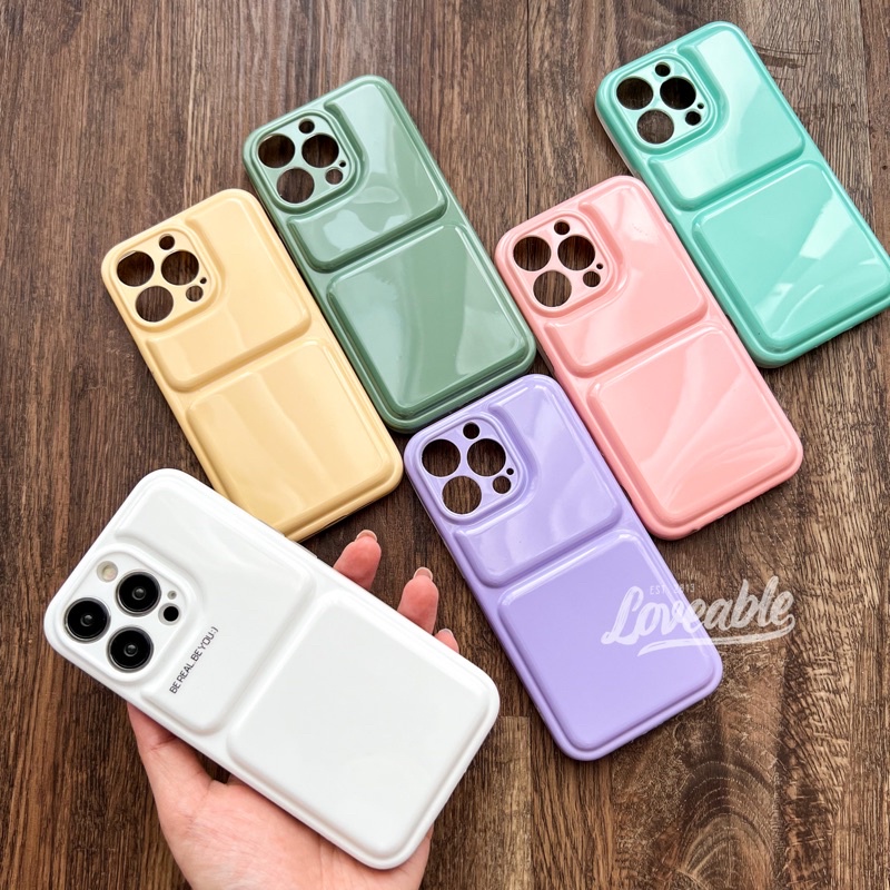 basic flip puffy case for ip x xs max xr 11 pro max