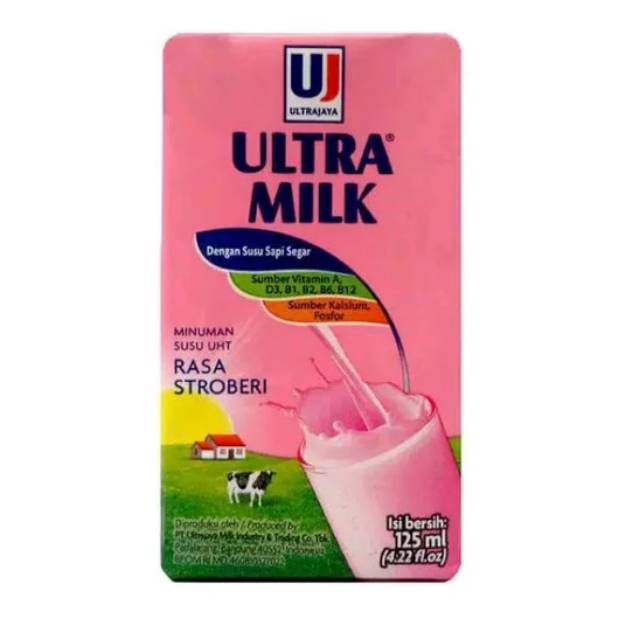 

Ultra Milk Rasa Strawberry 125 ml