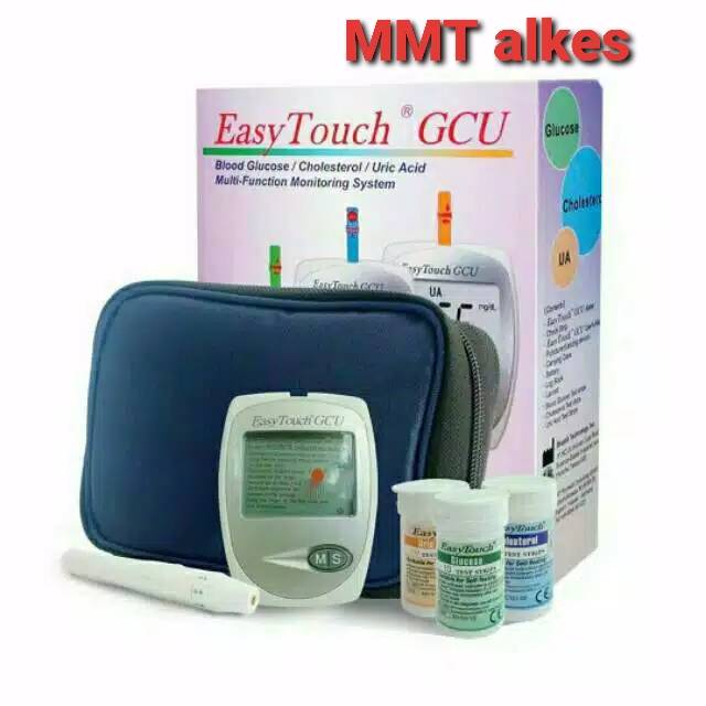 Alat gcu Easy Touch 3 in 1 Multicheck alat test gula darah / glucometer