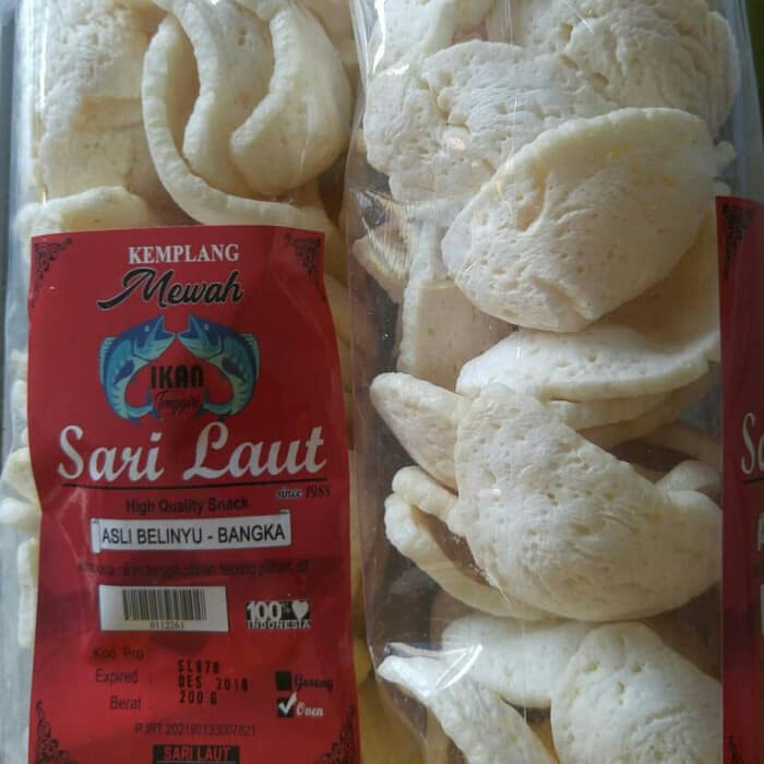 

Kerupuk / Kemplang Mewah Ikan Oven Cap Sari Laut Asli Bangka SB016