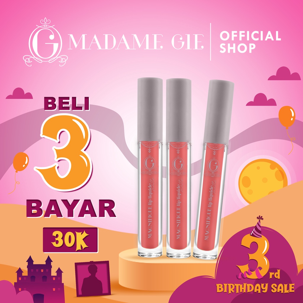 Madame Gie Magnifique Lip Liquide Matte Nude Series - MakeUp Lip Cream Lipstik