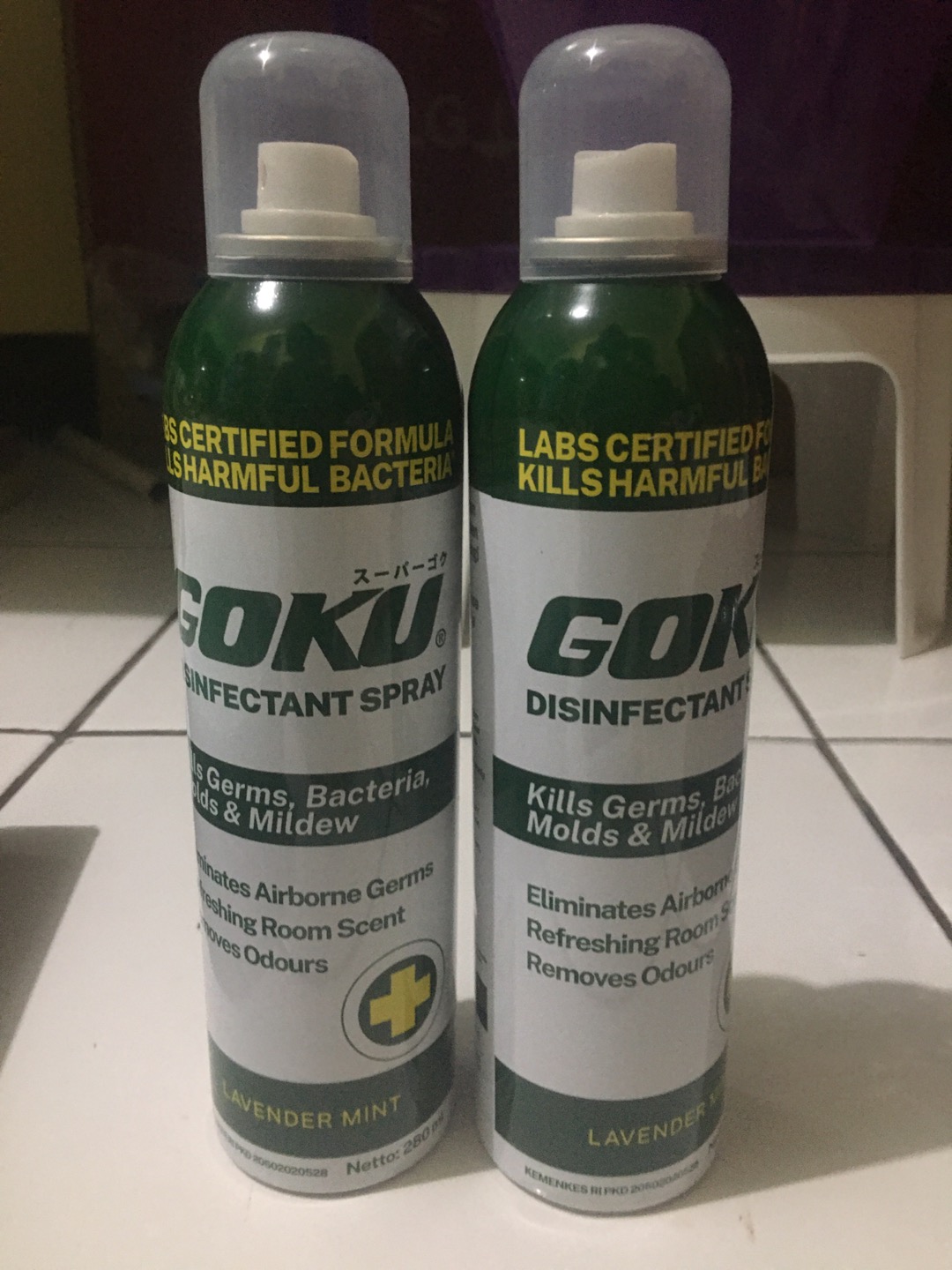 Goku Disinfectant Spray 280 Ml Twinpack