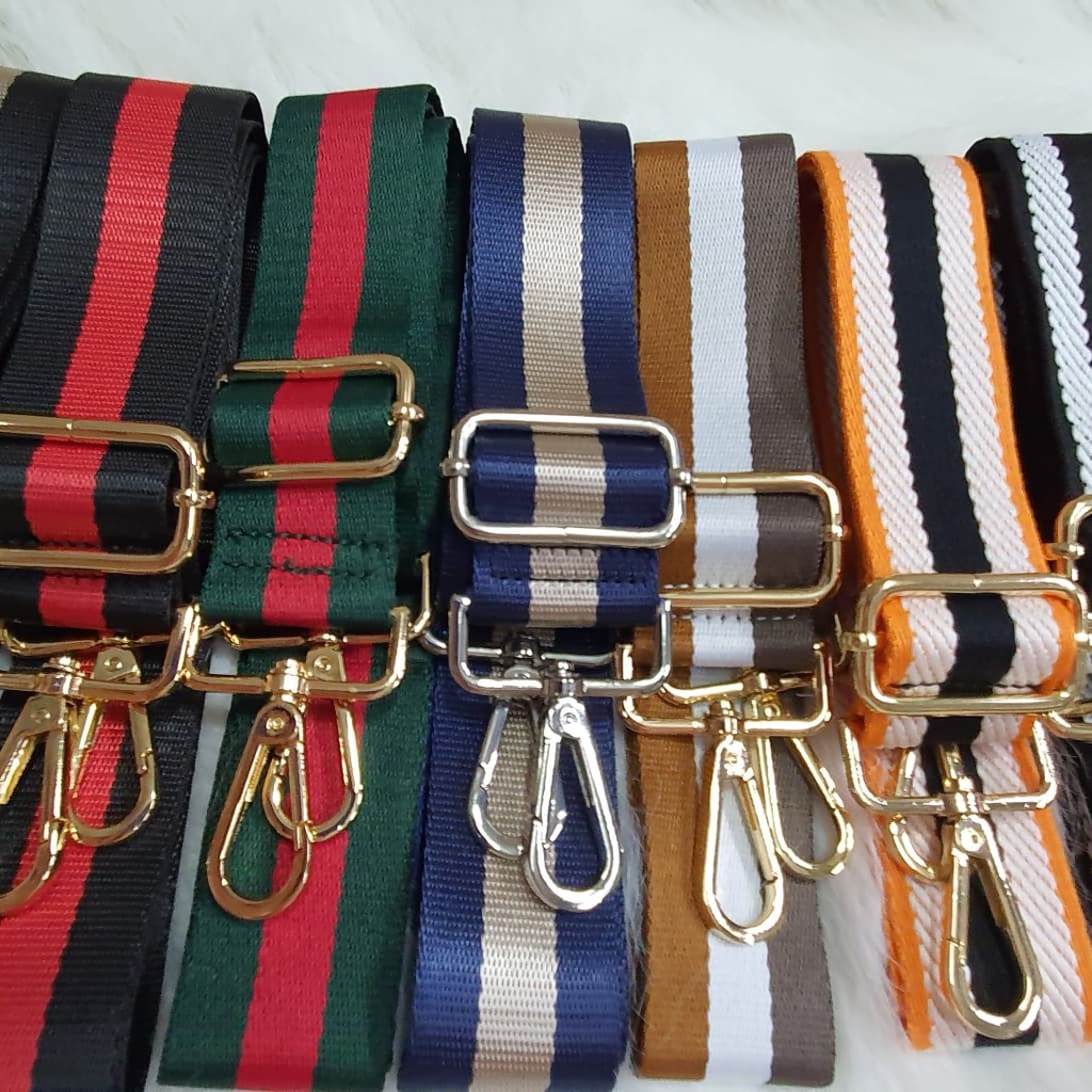 Reno stripes Canvas adjustable bag strap