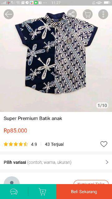 Super Premium Batik Anak