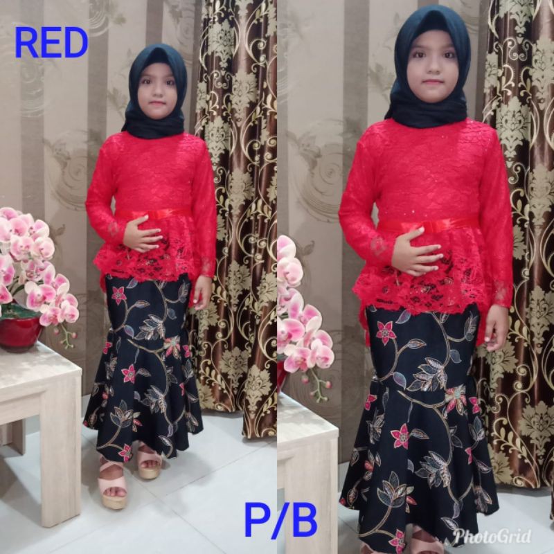 KEBAYA ANAK /KEBAYA BROKAT ANAK /KEBAYA AURORA ANAK /KEBAYA ANAK MODERN / KEBAYA ANAK SD /KEBAYA