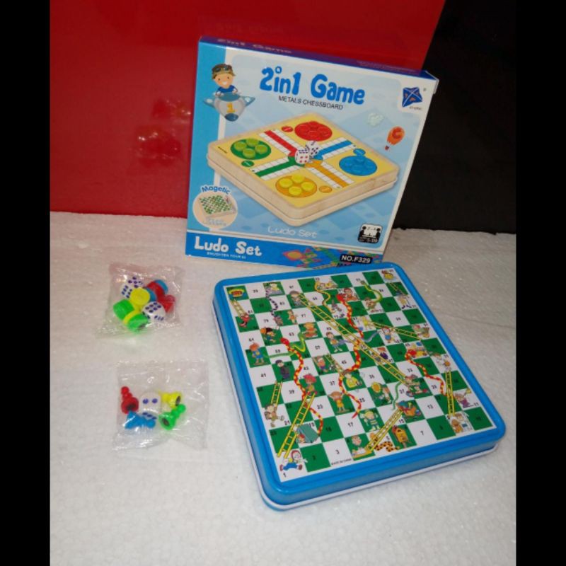 Mainan ludo king 2in1