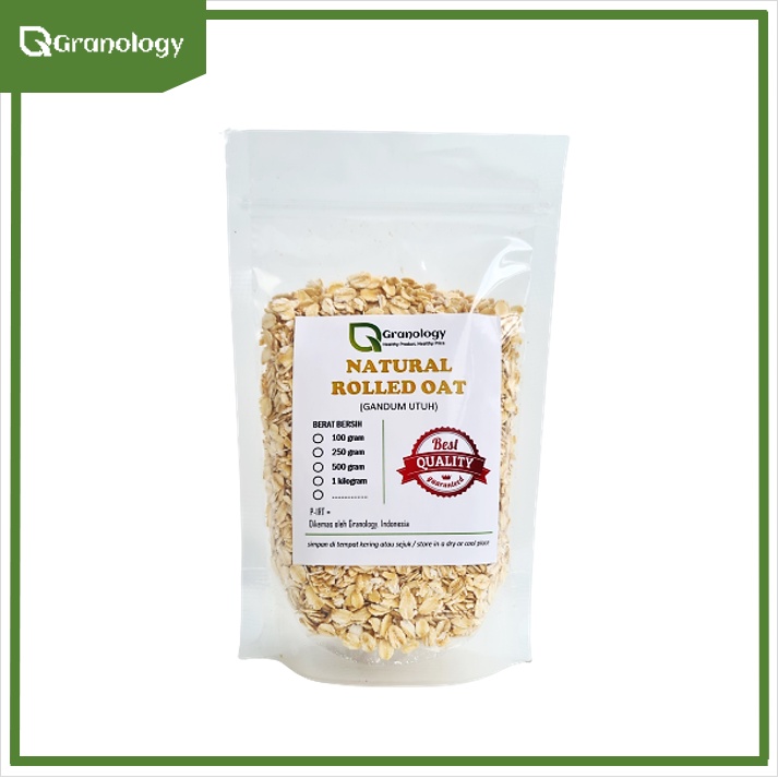 Gandum Kasar / Regular Rolled Oat (250 gram) by Granology