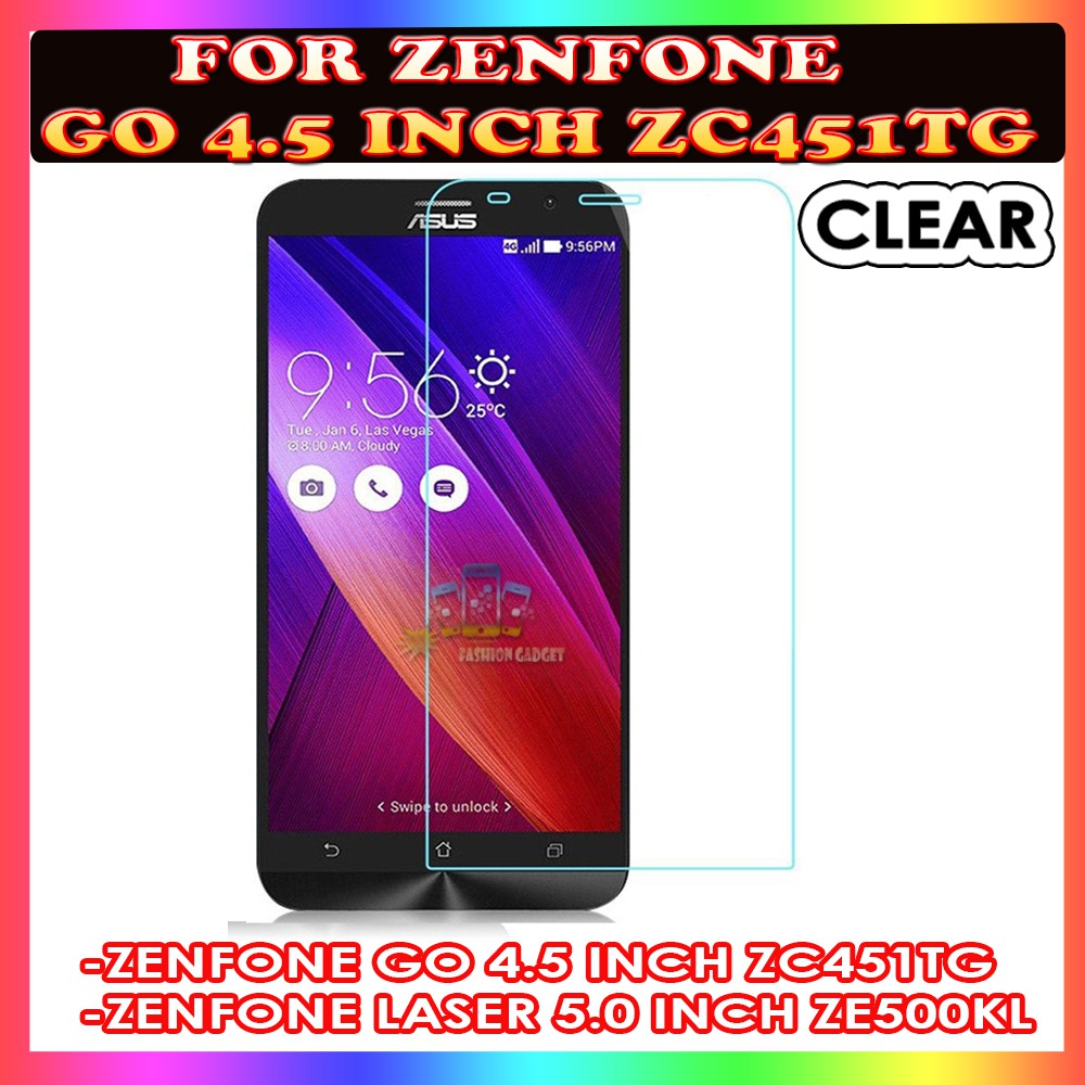 TEMPERED GLASS ZENFONE G0 4.5 INCH ZENFONE ZC451TG ZENFONE LASER 5.0 INCH ZENFONE ZE500KL ANTI GORES KACA TEMPER GLASS