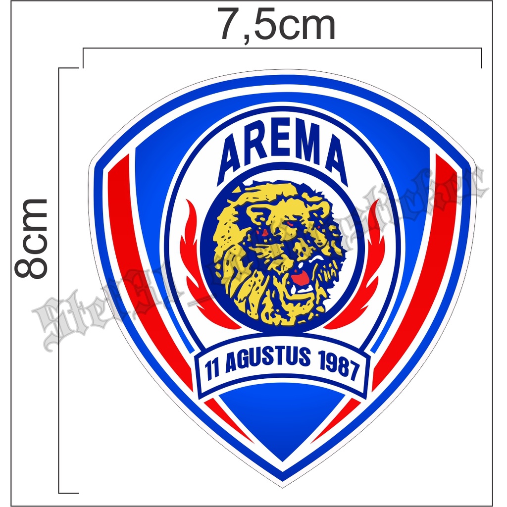 

sticker printing logo arema