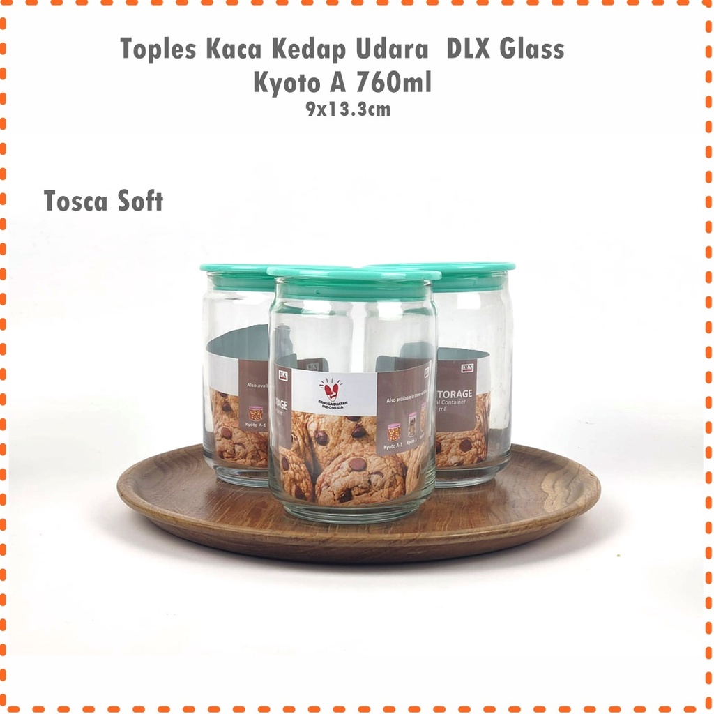 [SET 3 PCS] Toples Kaca DLX  Glass Kyoto A