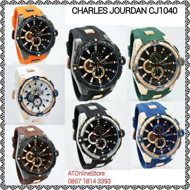 Jam Tangan Pria Charles Jourdan CJ1040 Original