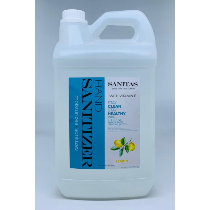 Sanitas Hand Sanitizer 5 Liter Lembut Ditangan Dengan Vit E