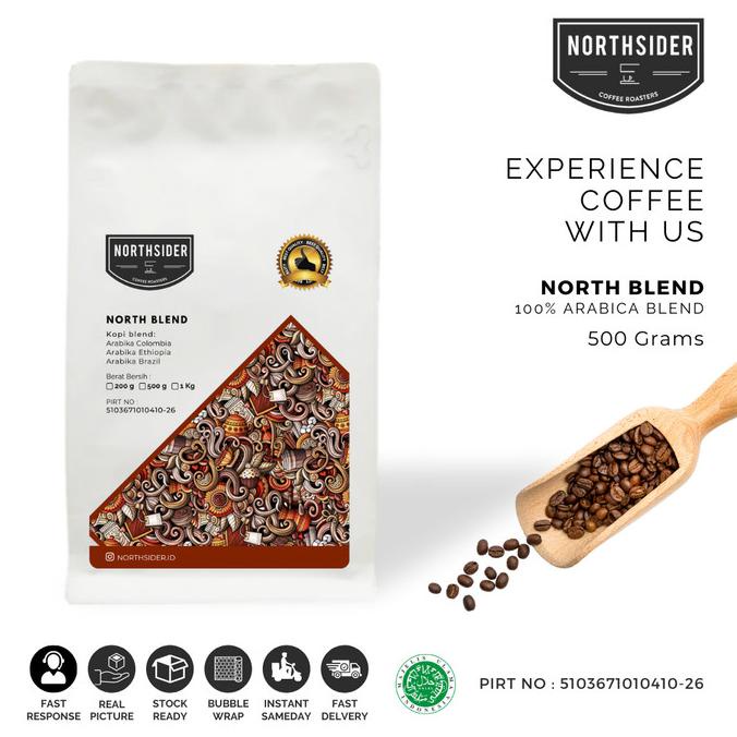 

[ COD ] BIJI KOPI ARABIKA NORTH BLEND - 500GR NORTHSIDER ESPRESSO BLEND SPECIAL Kode 879