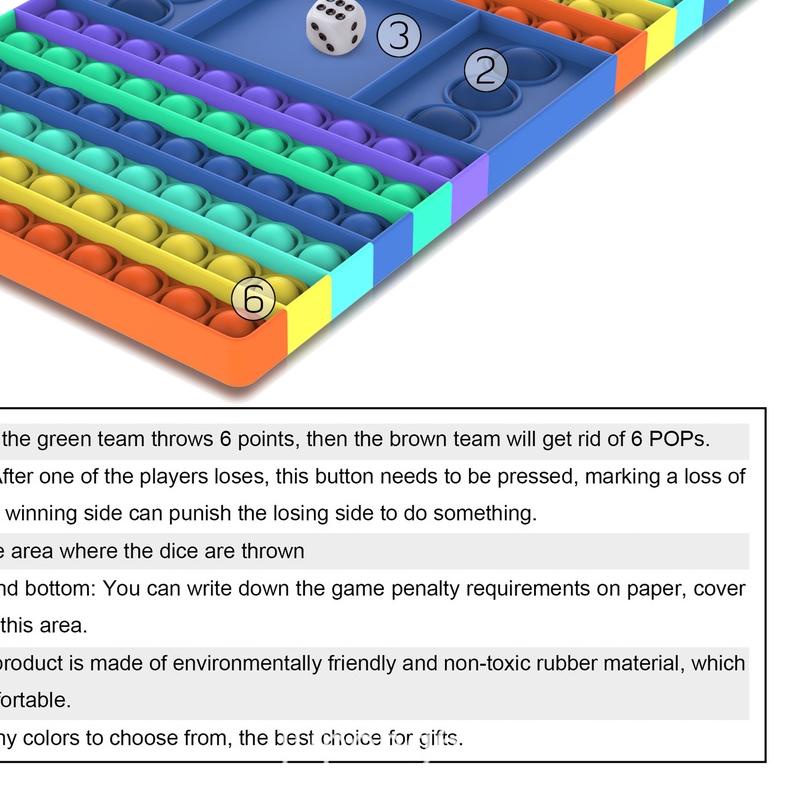 ♟ Mainan Pop It toy Murah Rainbow Pop It fidget pop bubble Besar Murah Super Jumbo Squishy push pop 