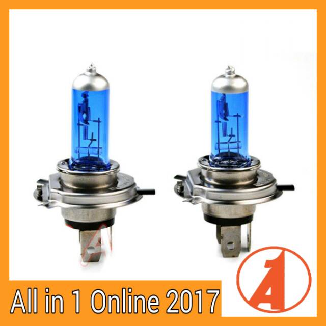 Lampu Mobil Halogen Xenon H4 5000K 100/90W