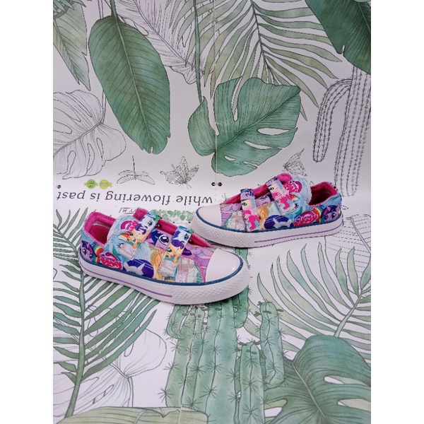 sepatu anak perempuan converse little pony sepatu anak  ungu kuda pony